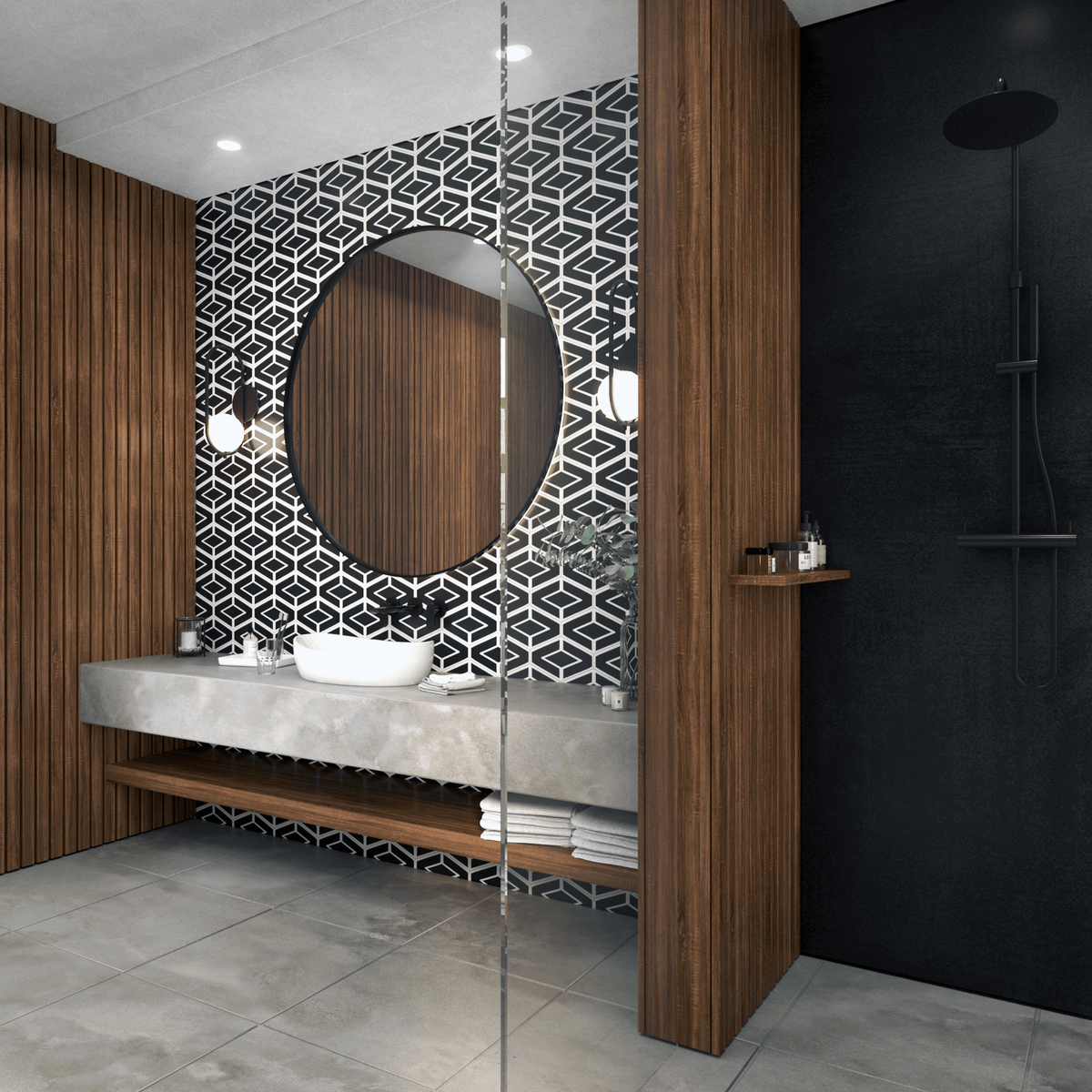 Lola Boheme Hexagon Tile: 6 1/8" x 10 5/8” - LiLi Tile 