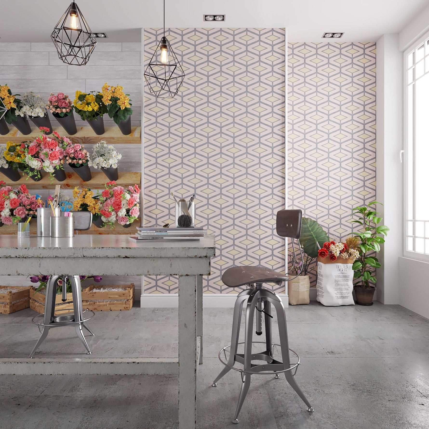 Lola Boheme Hexagon Tile: 6 1/8" x 10 5/8” - LiLi Tile 