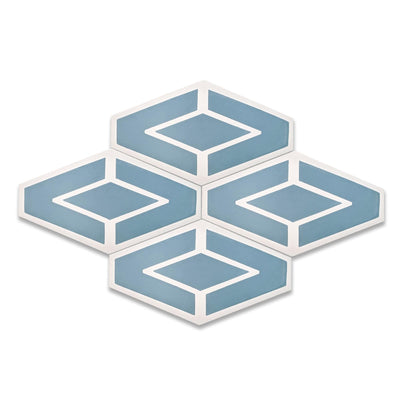 Lola Boheme Hexagon Tile: 6 1/8" x 10 5/8” - LiLi Tile
