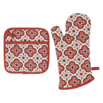 Lorraine 3 Mitten and Pot Holder Combo - LiLi Tile
