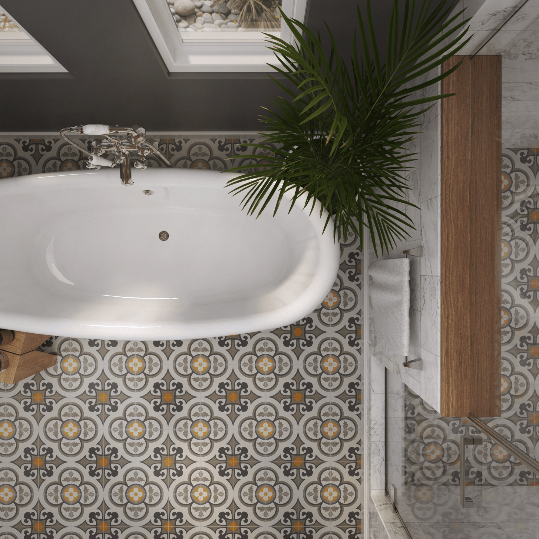 Lorraine Tile: 8” x 8” - LiLi Tile 
