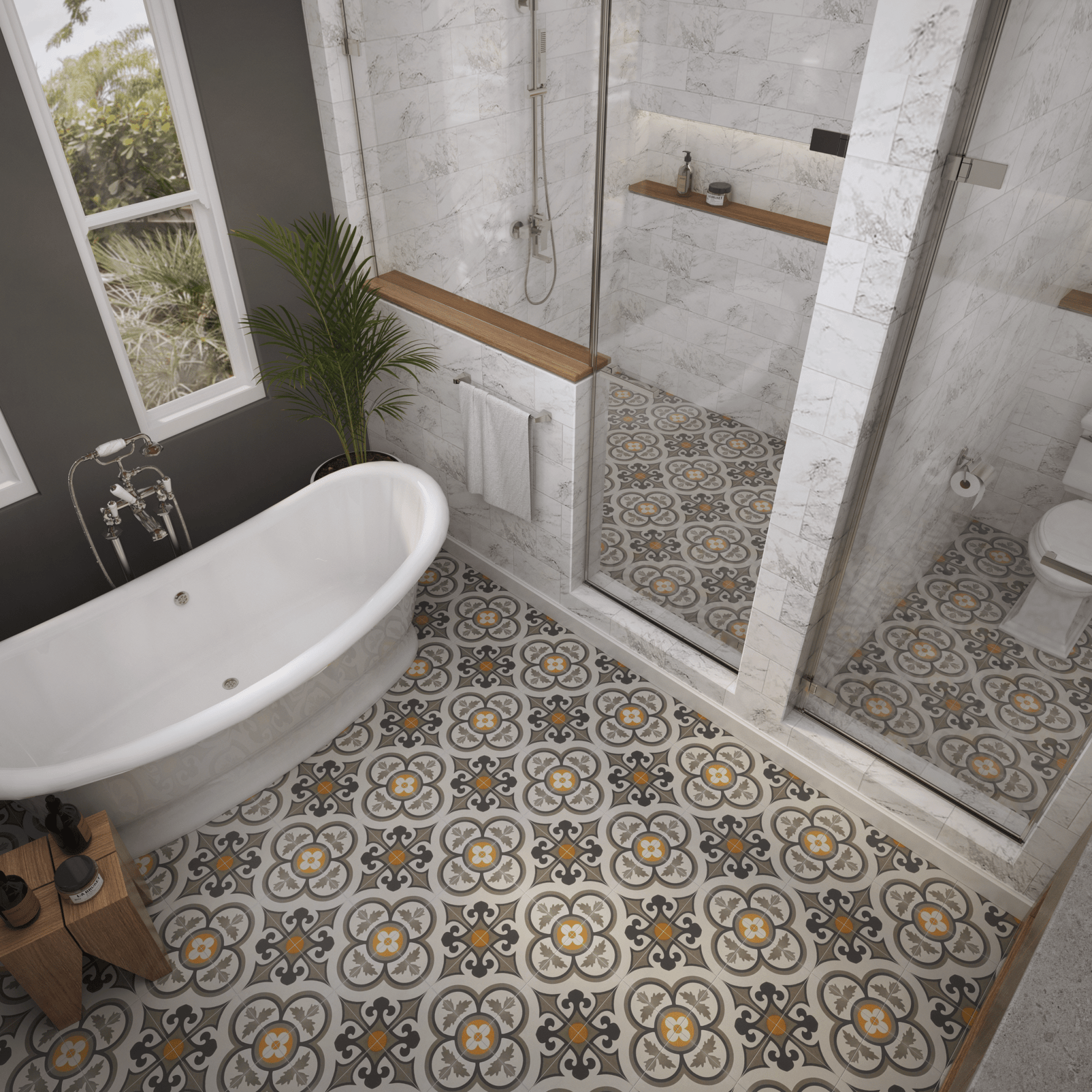 Lorraine Tile: 8” x 8” - LiLi Tile 