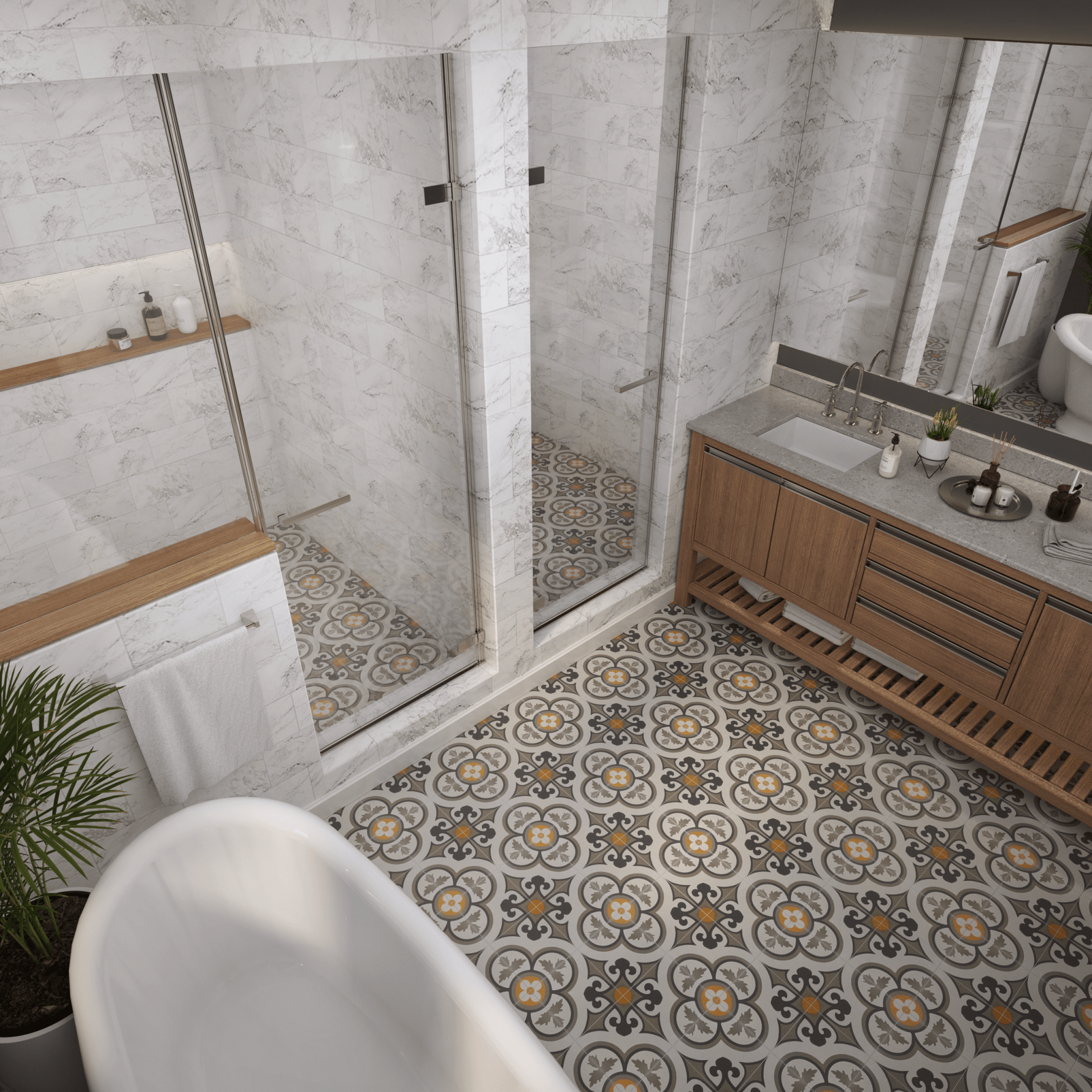 Lorraine Tile: 8” x 8” - LiLi Tile 