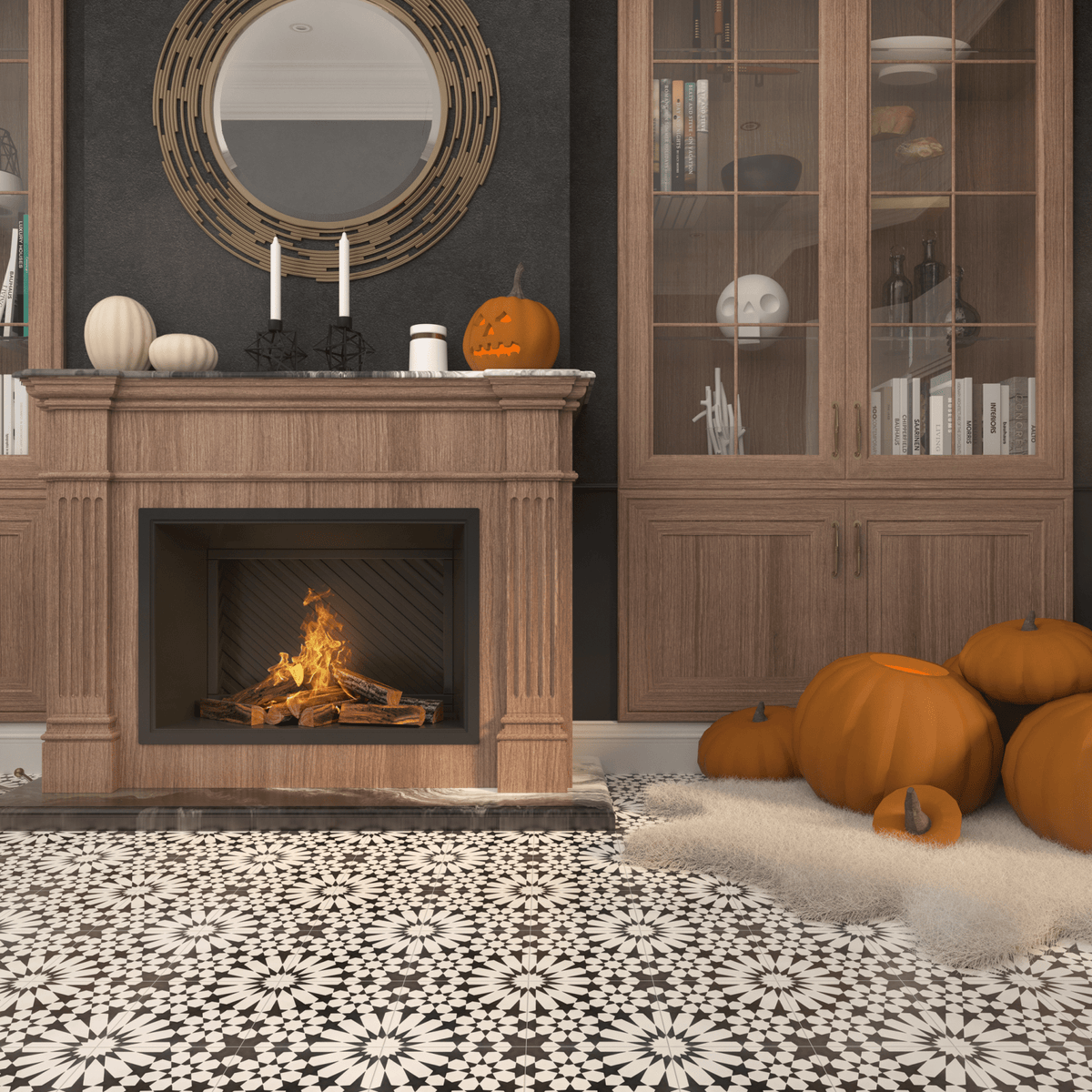 Marie Series: 8” x 8” - LiLi Tile living room 