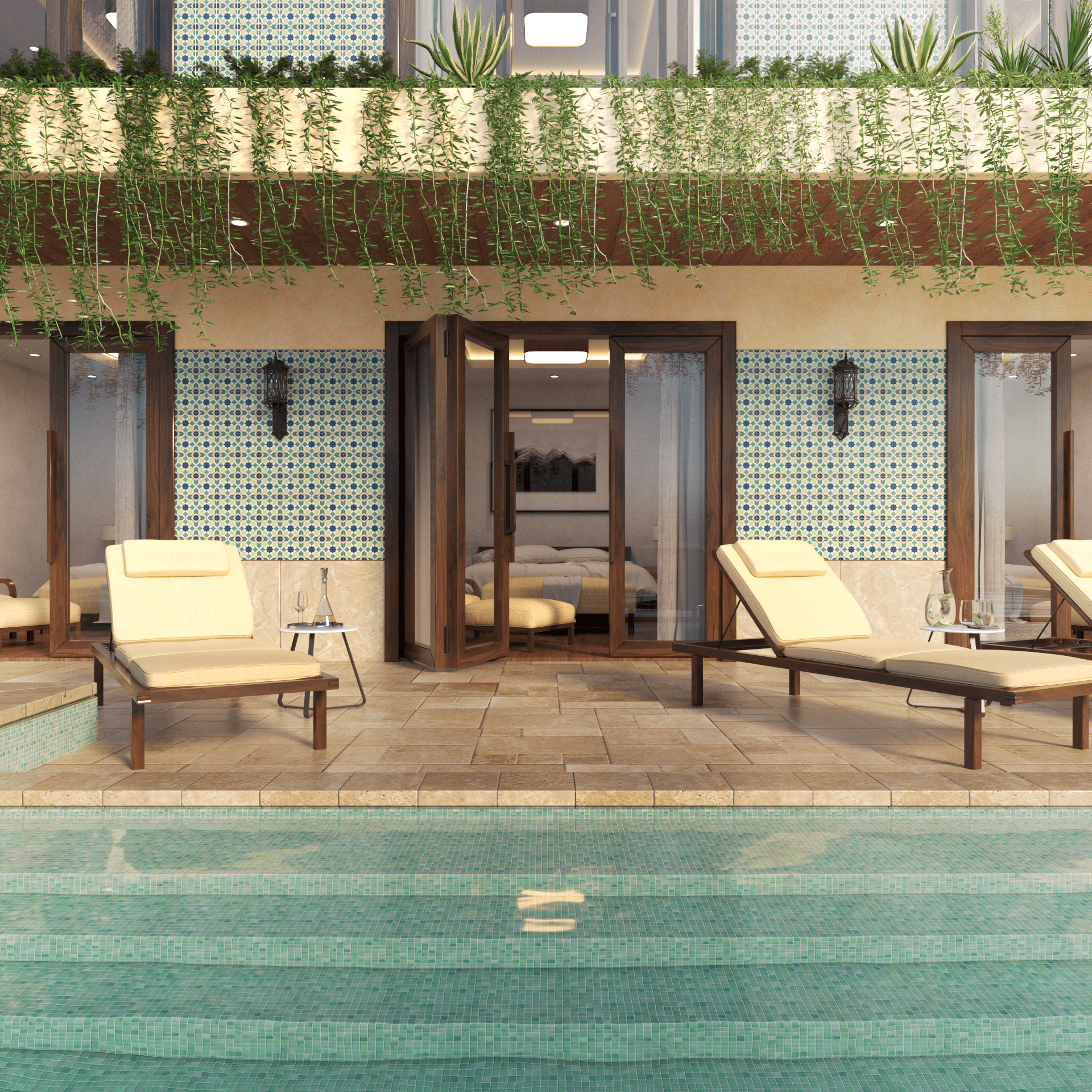 Marok Tile: 6” x 6” - LiLi Tile outside 