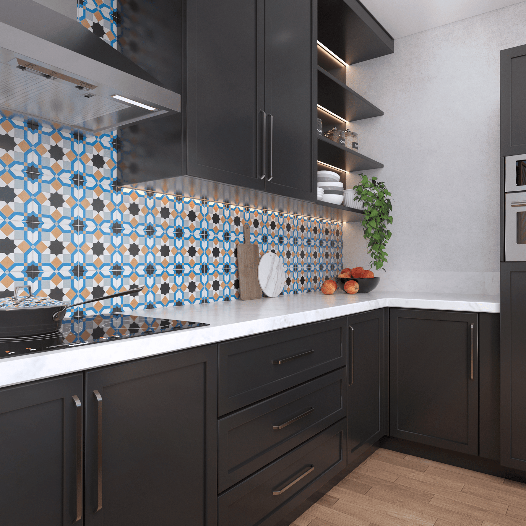 Marok Tile: 6” x 6” - LiLi Tile kitchen 
