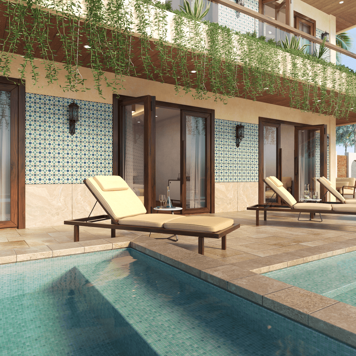 Marok Tile: 6” x 6” - LiLi Tile outside 