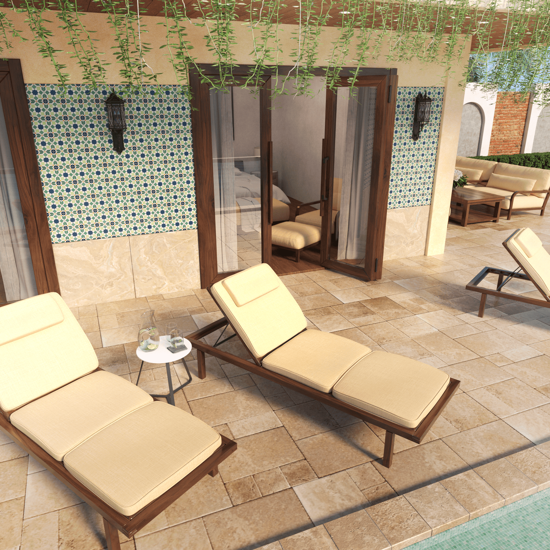 Marok Tile: 6” x 6” - LiLi Tile outside 