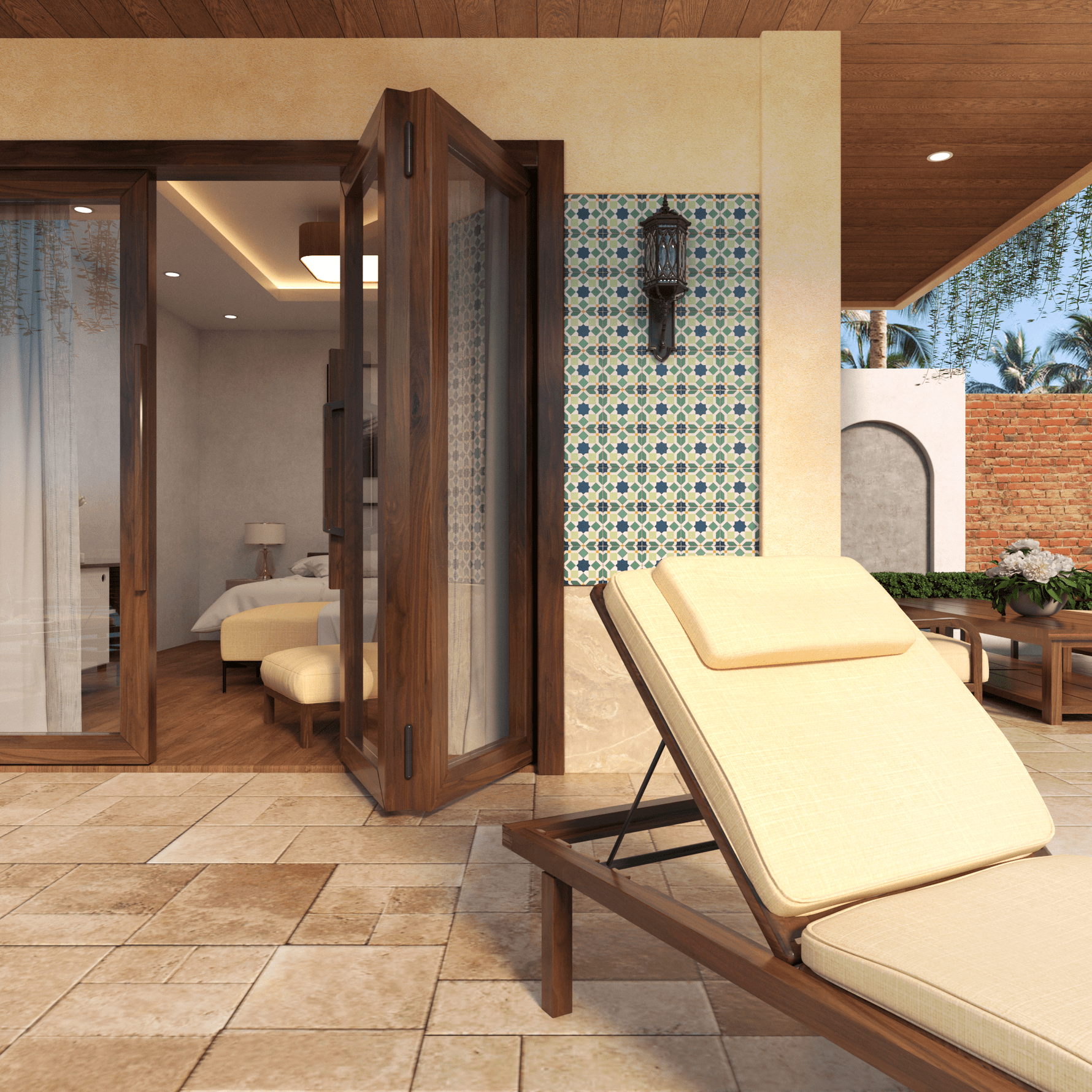 Marok Tile: 6” x 6” - LiLi Tile outside 