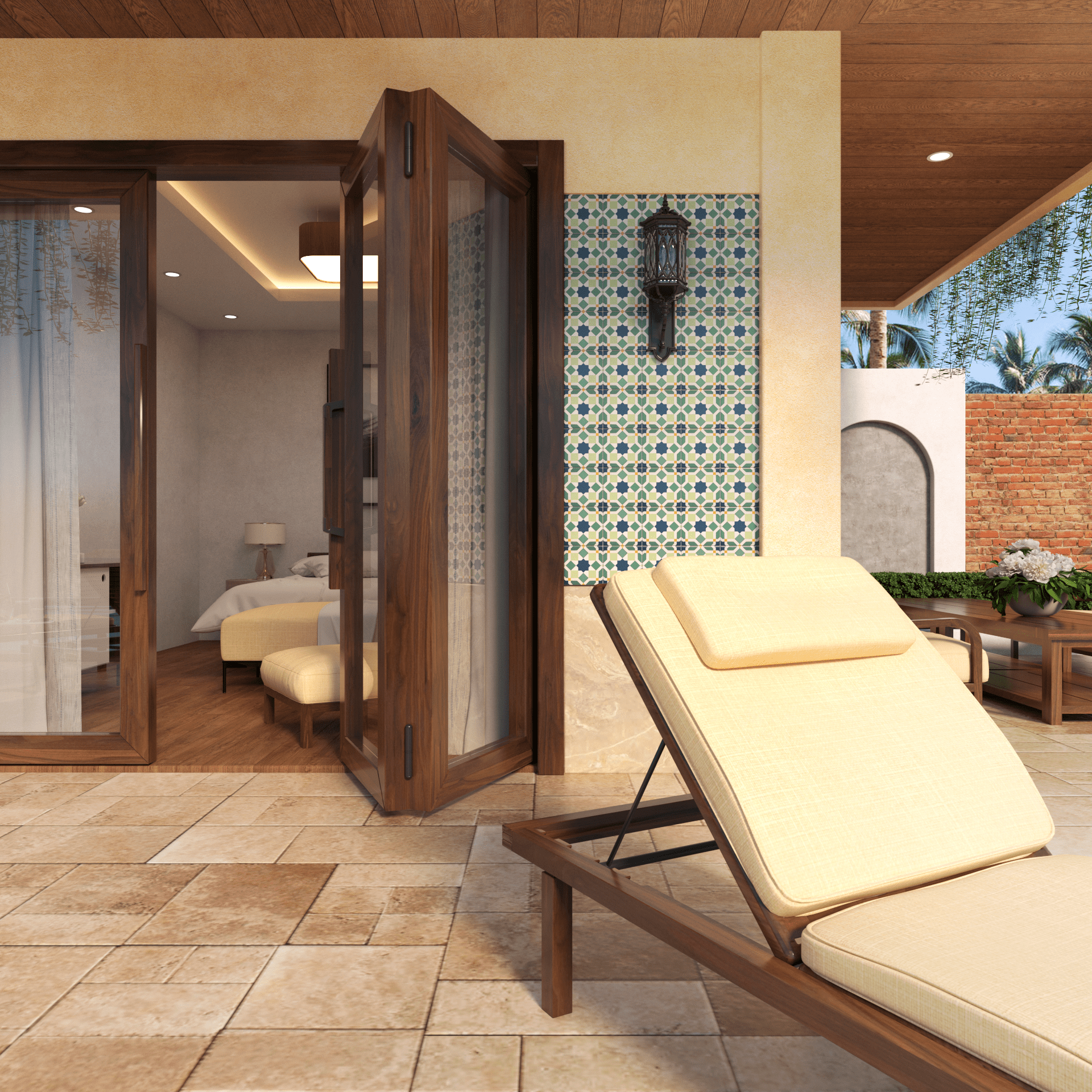 Marok Tile: 6” x 6” - LiLi Tile outside 