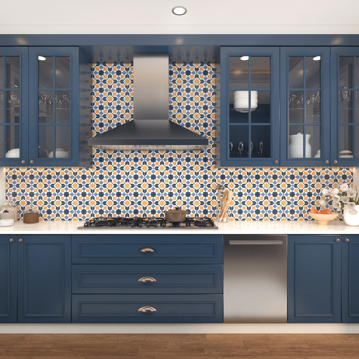 Marok Tile: 6” x 6” - LiLi Tile kitchen 