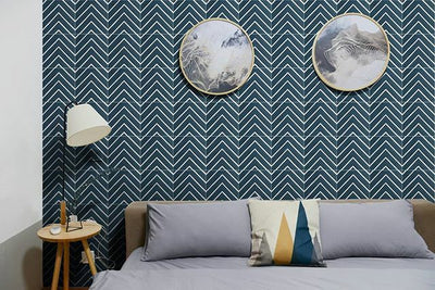 These chevron-striped Mia 3 cement tiles are perfect for backsplashes, accent walls, and stunning floors.