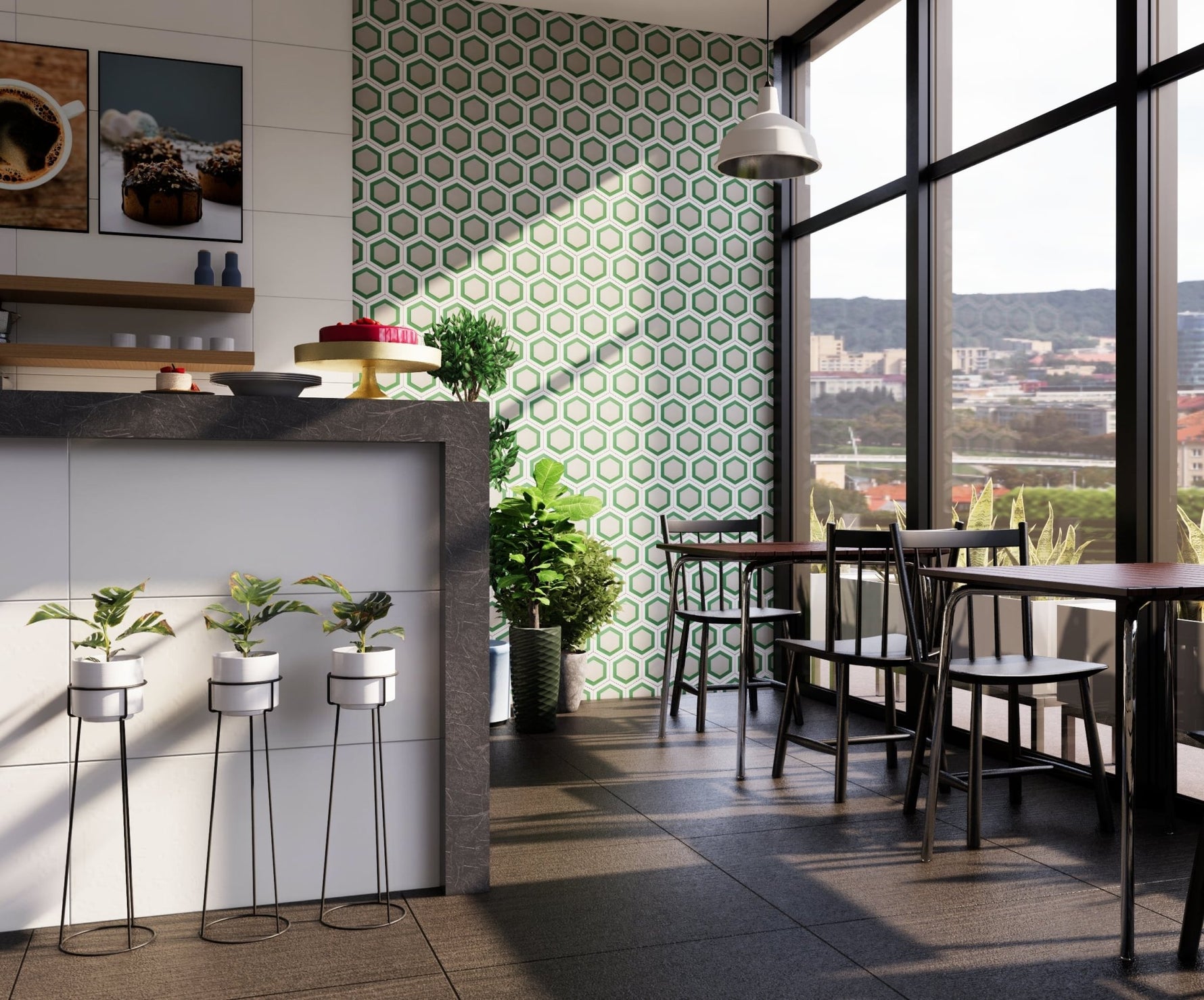 Miel Series Hexagon Tile: 6” x 7” - LiLi Tile 