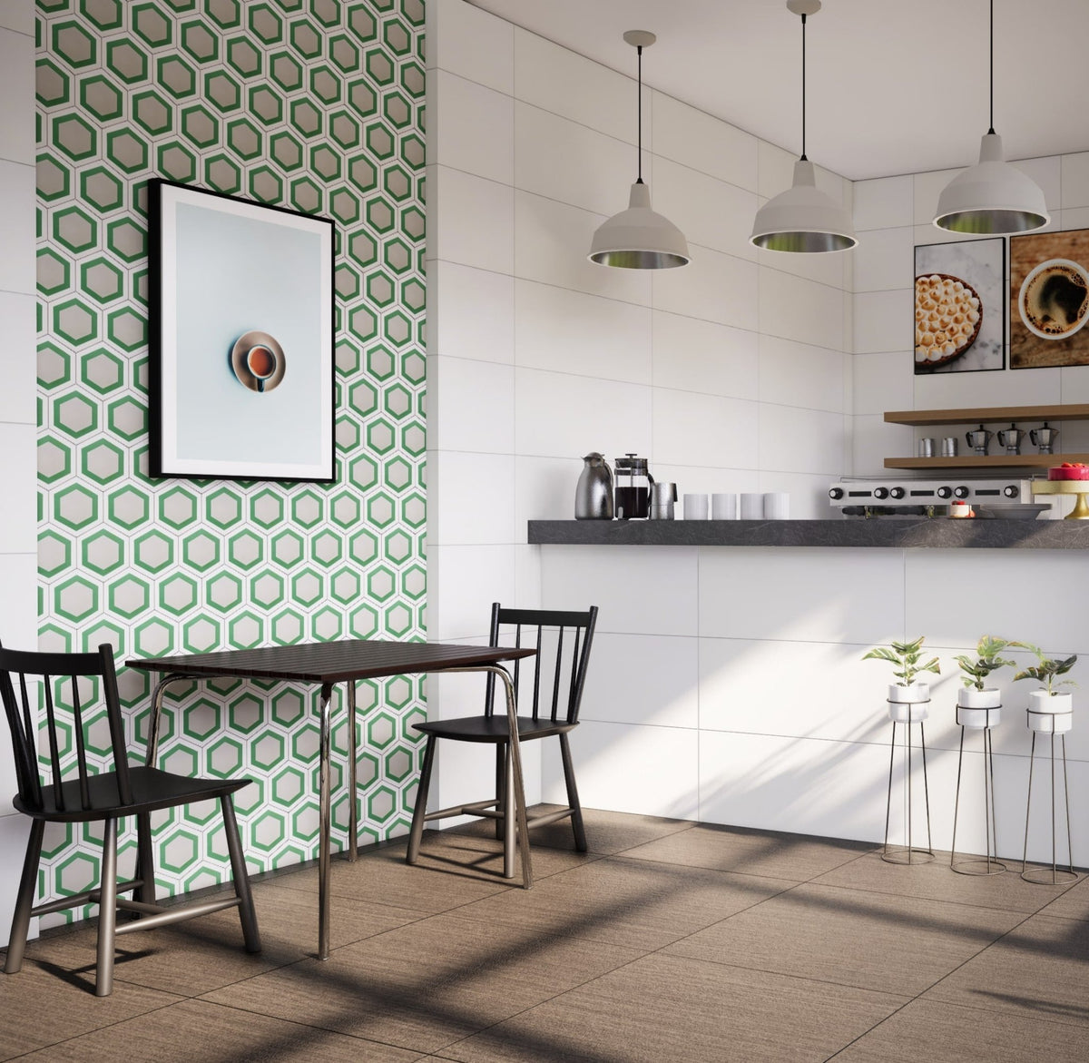 Miel Series Hexagon Tile: 6” x 7” - LiLi Tile 