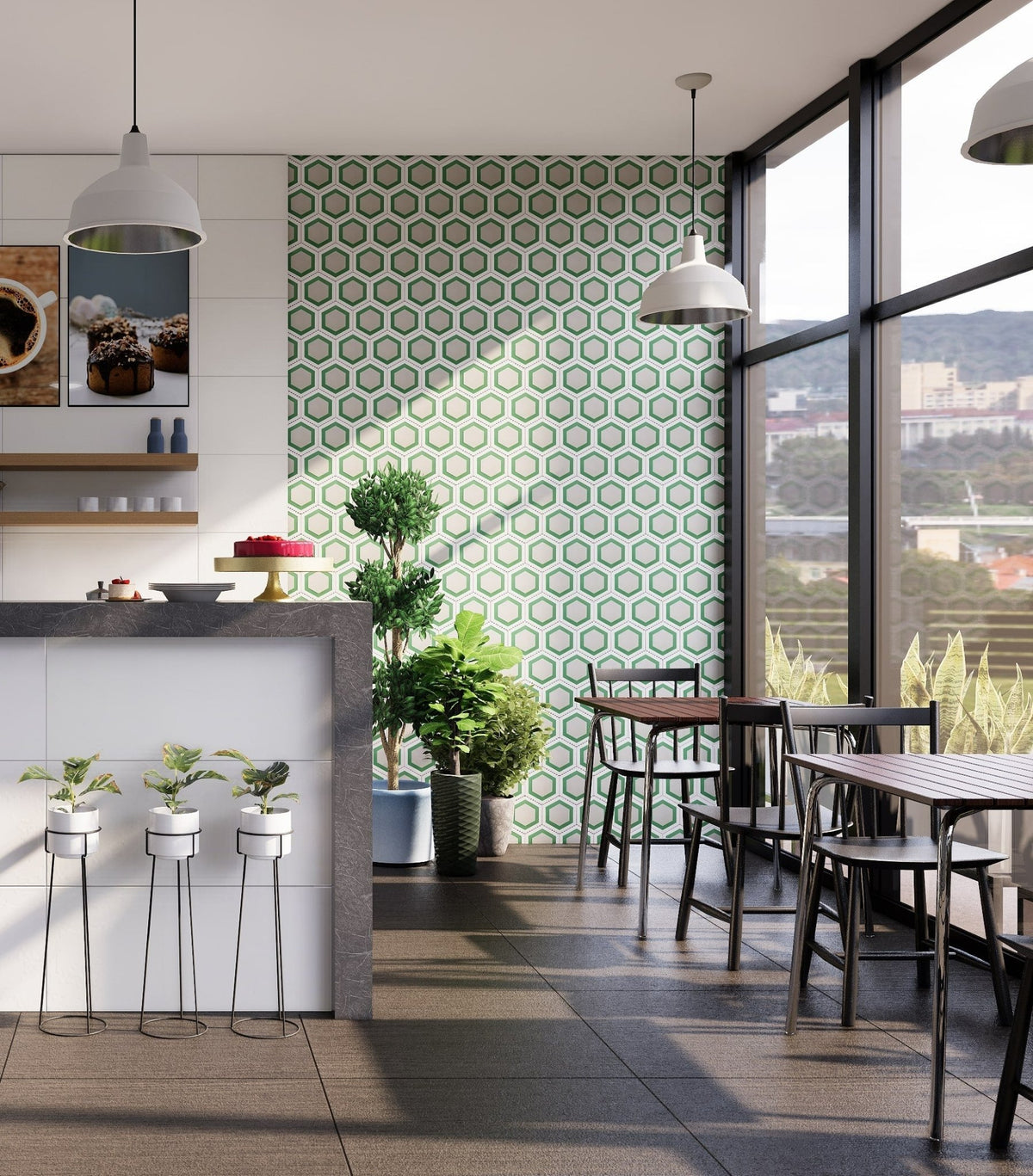 Miel Series Hexagon Tile: 6” x 7” - LiLi Tile 