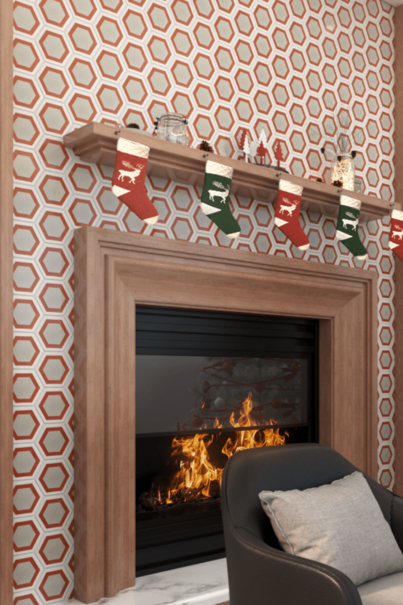 Miel Series Hexagon Tile: 6” x 7” - LiLi Tile 