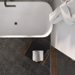 Mother of Pearl Terrazzo Tile: 8” x 8” - LiLi Tile bathroom 