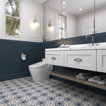Nora Tile: 6” x 6” - LiLi Tile bathroom 