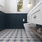 Nora Tile: 6” x 6” - LiLi Tile bathroom 
