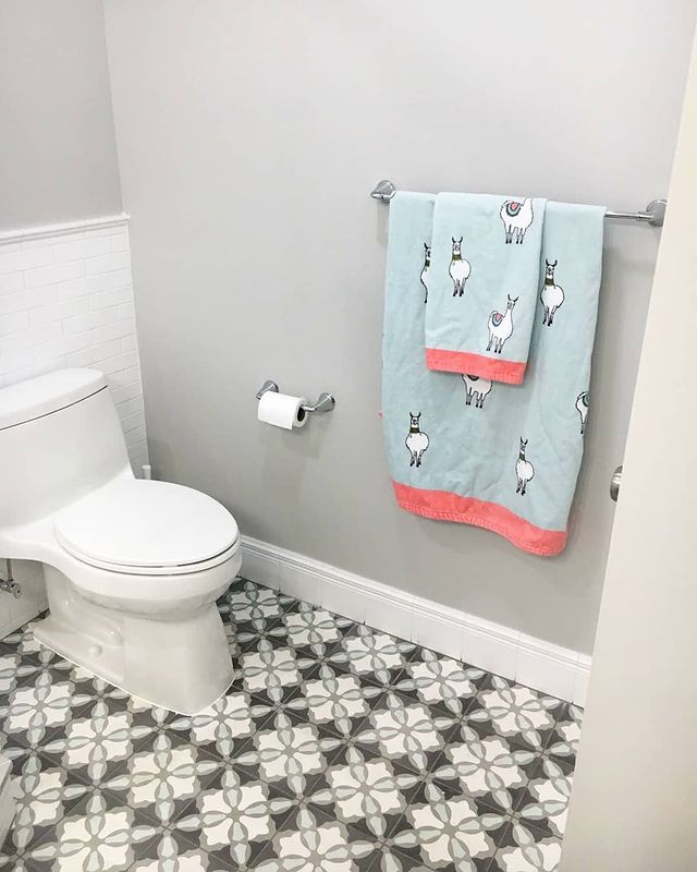 Paris Series: 8” x 8" - LiLi Tile bathroom 