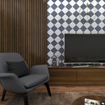 Petite Two-Tone Diagonal Tile: 4” x 4” - LiLi Tile 