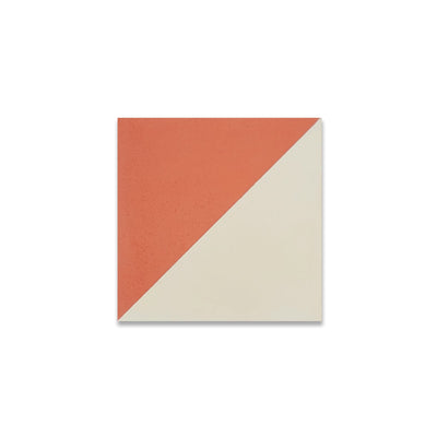 Petite Two-Tone Diagonal Cement Tile