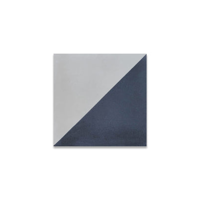 Petite Two-Tone Diagonal Tile: 4” x 4” - LiLi Tile