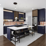 Petite Two-Tone Diagonal Tile: 4” x 4” - LiLi Tile 