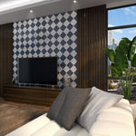 Petite Two-Tone Diagonal Tile: 4” x 4” - LiLi Tile 