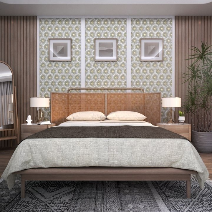 Rise Hexagon Tile: 6” x 7” - LiLi Tile bedroom 