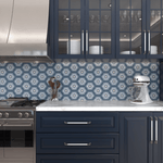 Rise Hexagon Tile: 6” x 7” - LiLi Tile kitchen 