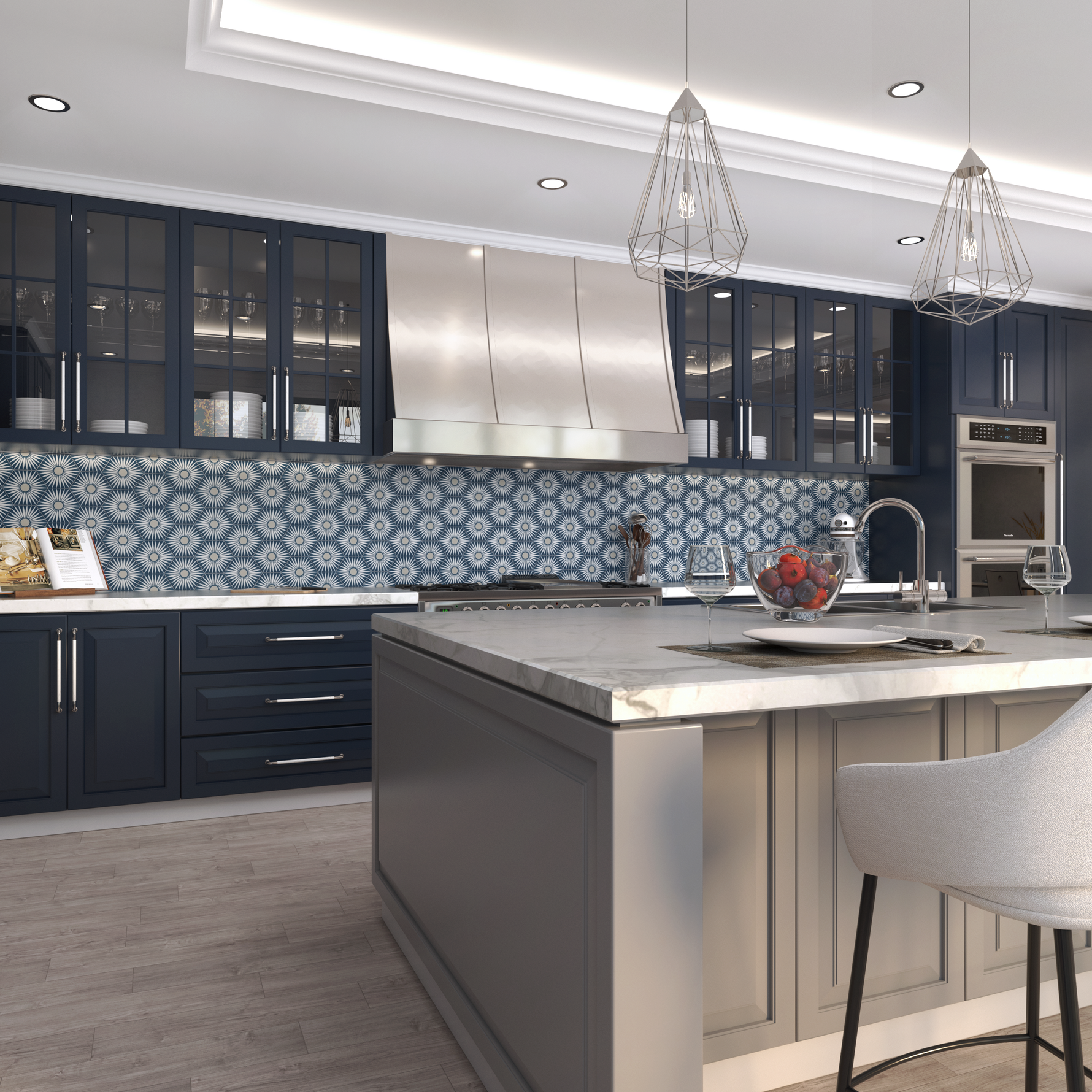 Rise Hexagon Tile: 6” x 7” - LiLi Tile kitchen 