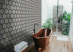 Rise Hexagon Tile: 6” x 7” - LiLi Tile bathroom 