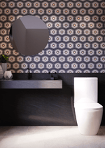 Rise Hexagon Tile: 6” x 7” - LiLi Tile bathroom 