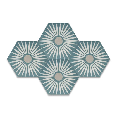Rise Hexagon Tile: 6” x 7”