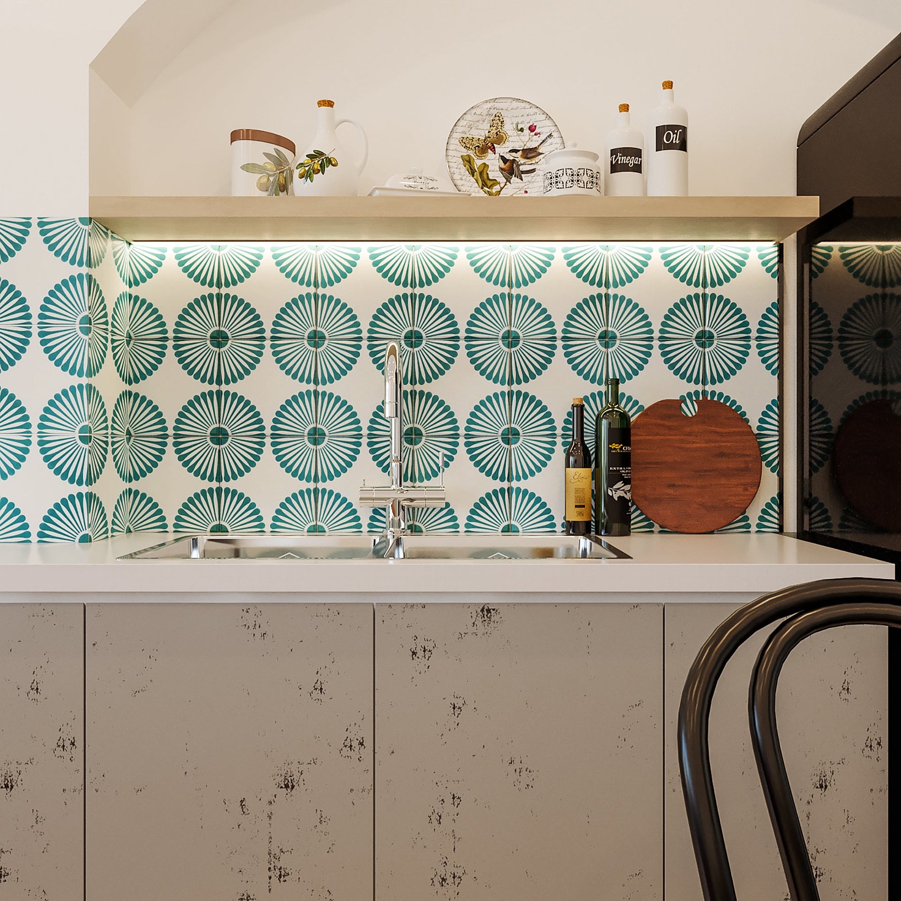 Rita Series: 8” x 8” - LiLi Tile kitchen 