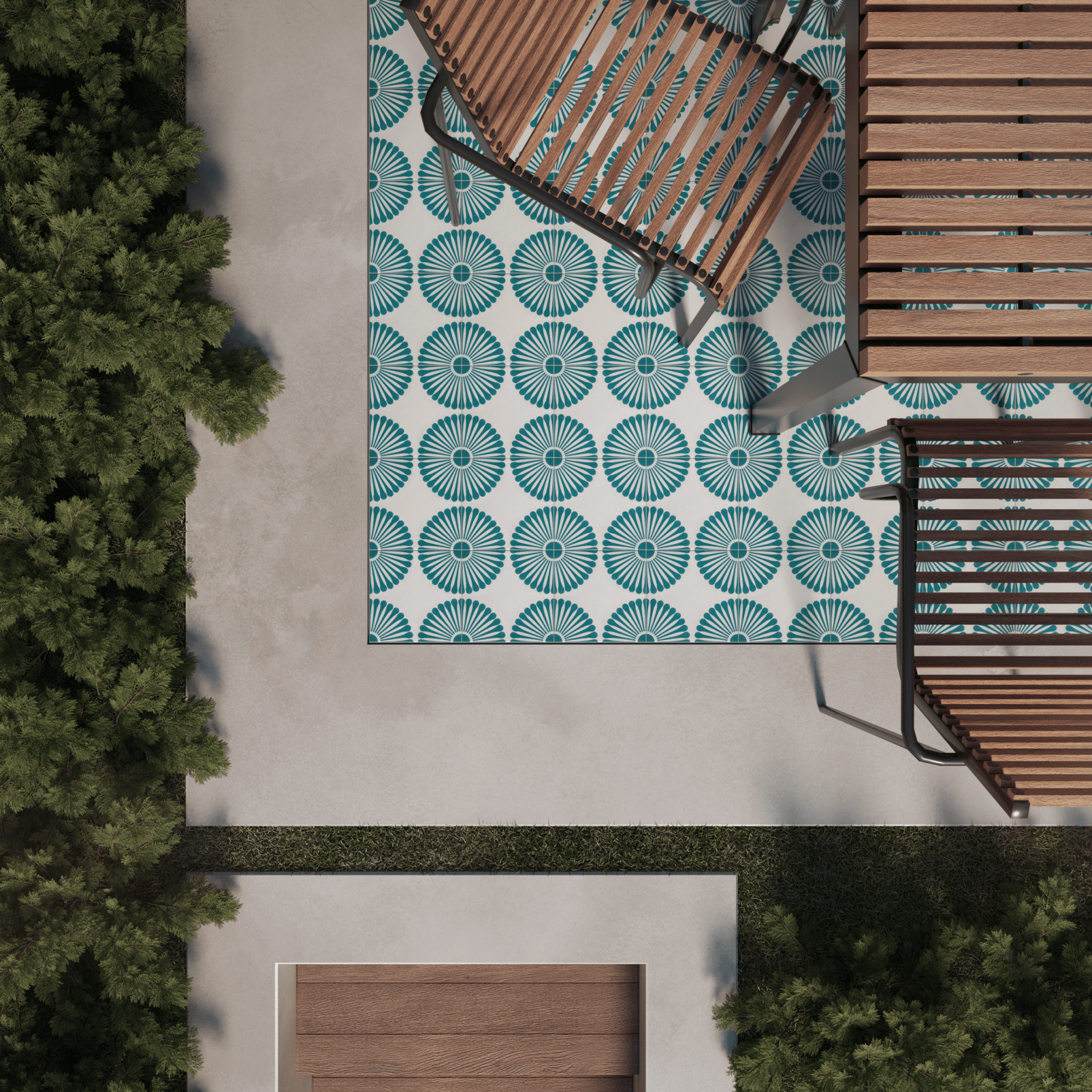 Rita Series: 8” x 8” - LiLi Tile outside 