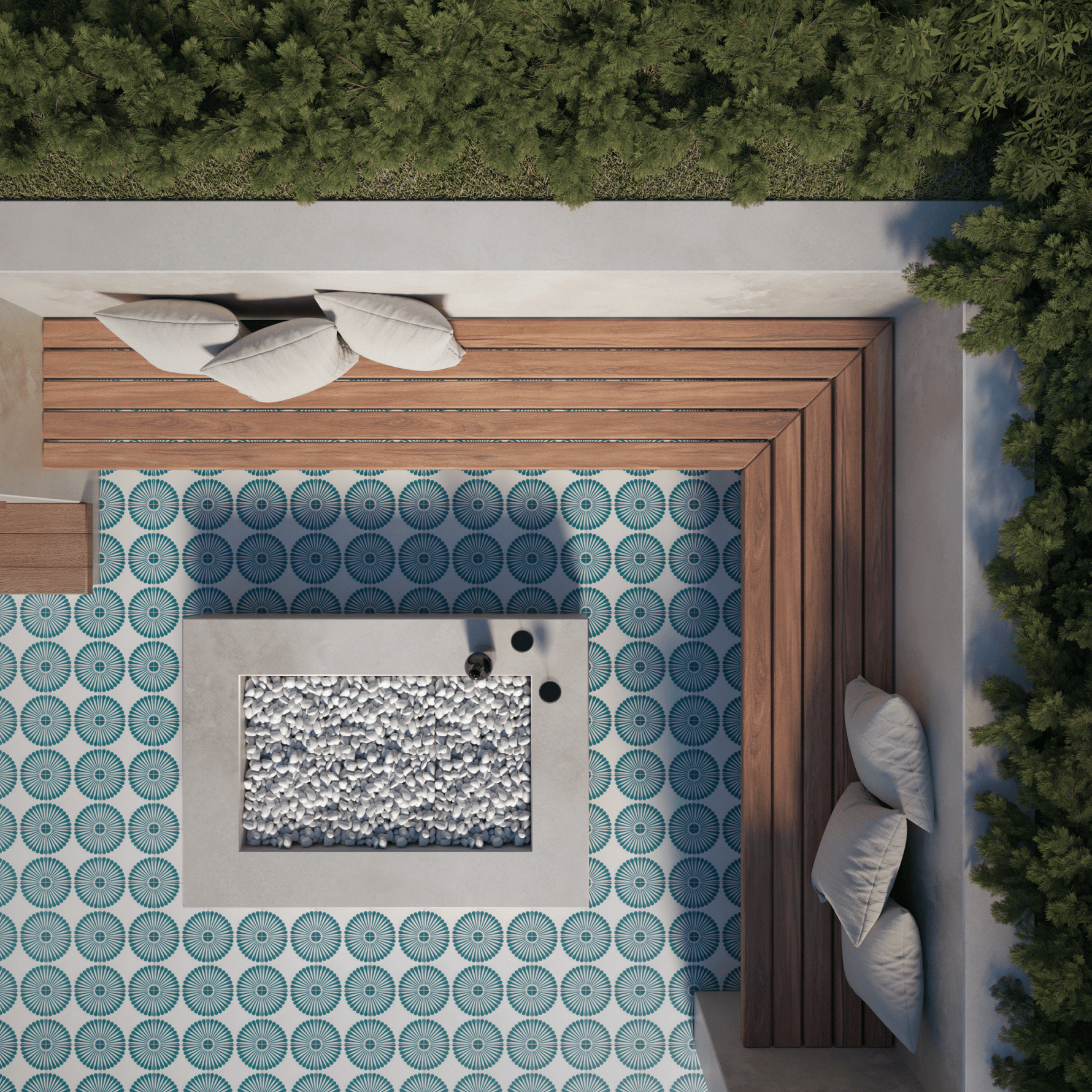 Rita Series: 8” x 8” - LiLi Tile outside 