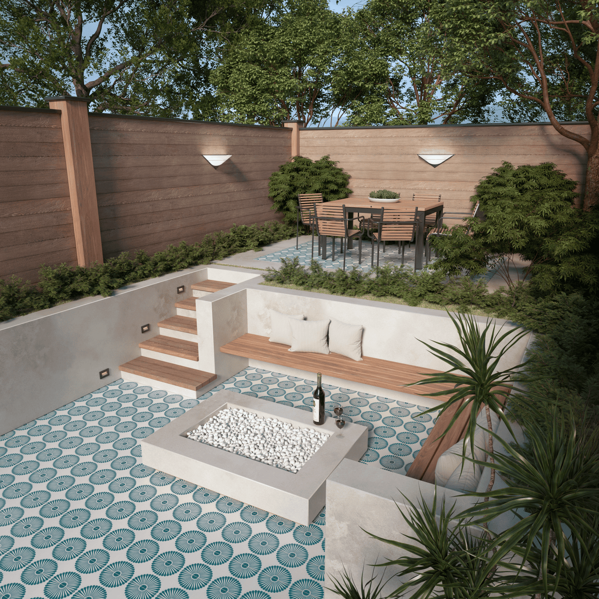 Rita Series: 8” x 8” - LiLi Tile outside 