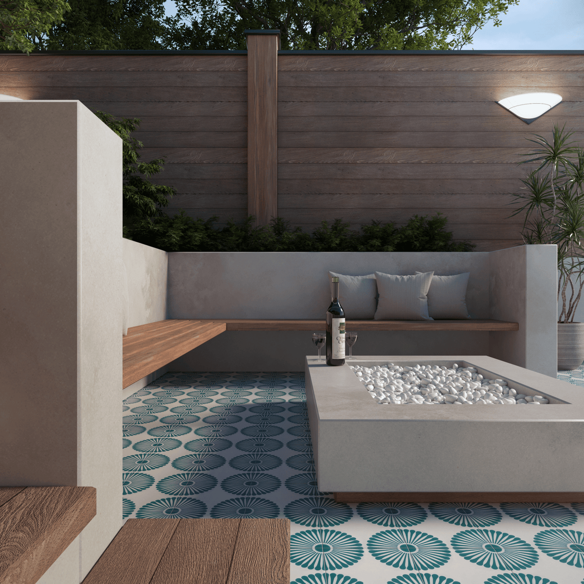 Rita Series: 8” x 8” - LiLi Tile outside 