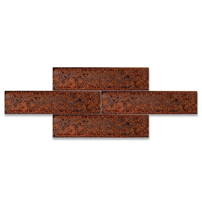 Rusty Red | 2” x 8" Glaze Tile