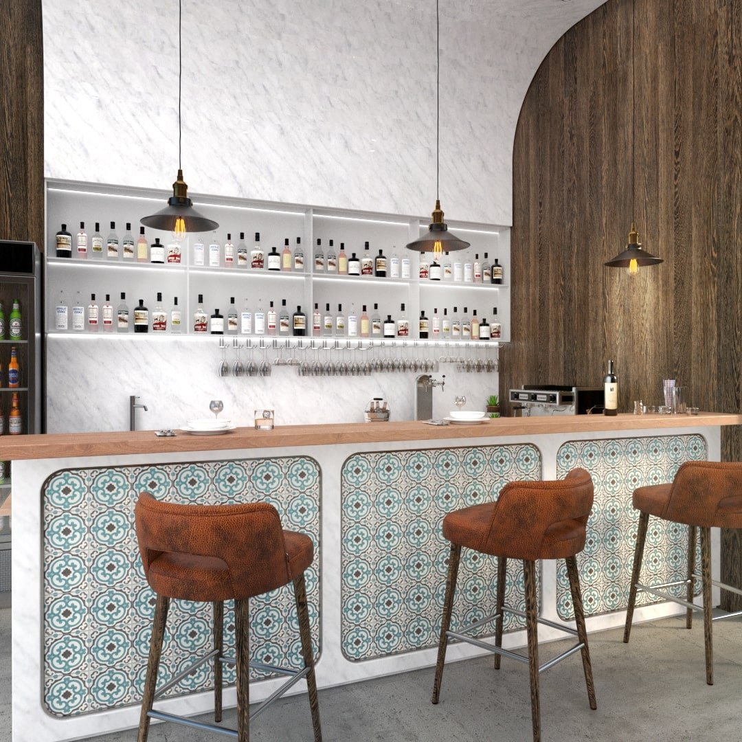 Sabine Tile: 6” x 6” - LiLi Tile 
