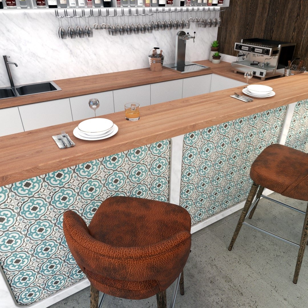 Sabine Tile: 6” x 6” - LiLi Tile 
