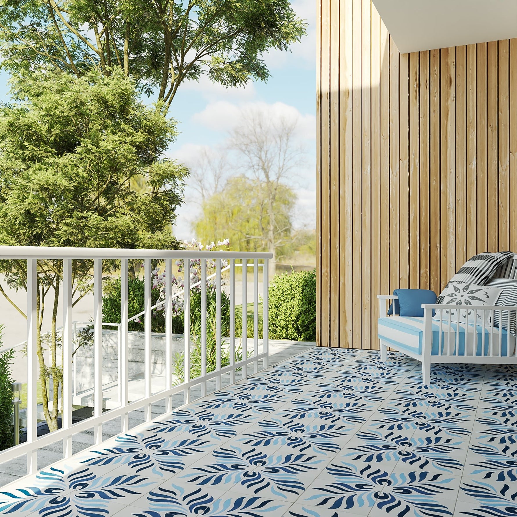 Savannah Cement Tile - LiLi Tile 
