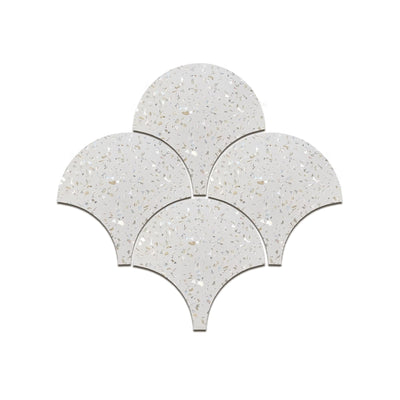 Scale Mother of Pearl Terrazzo Cement  Tile - LiLi Tile