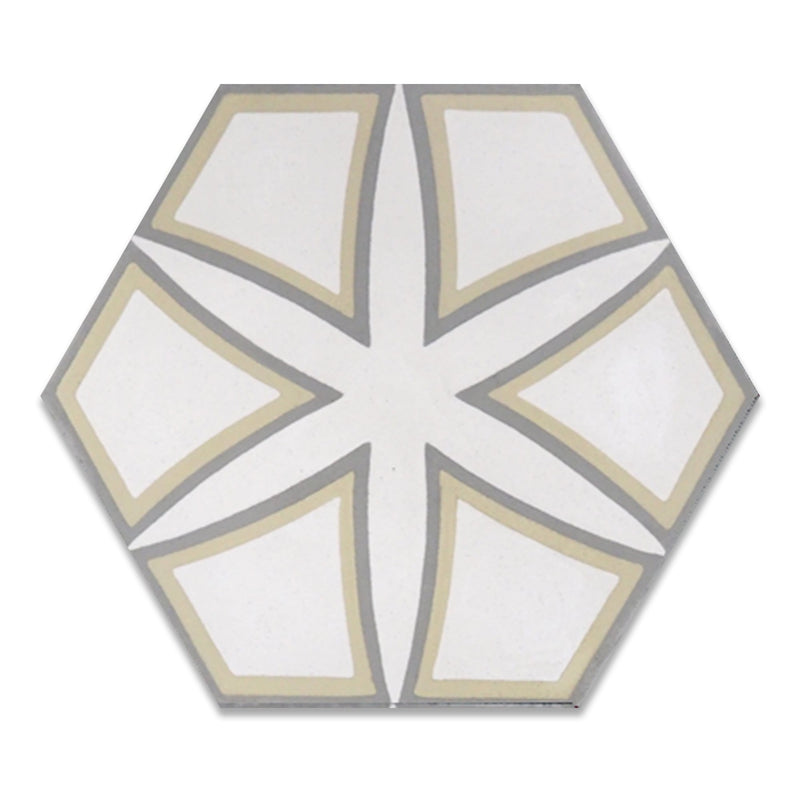 Serena 3H Hexagon Cement Tile - LiLi Tile