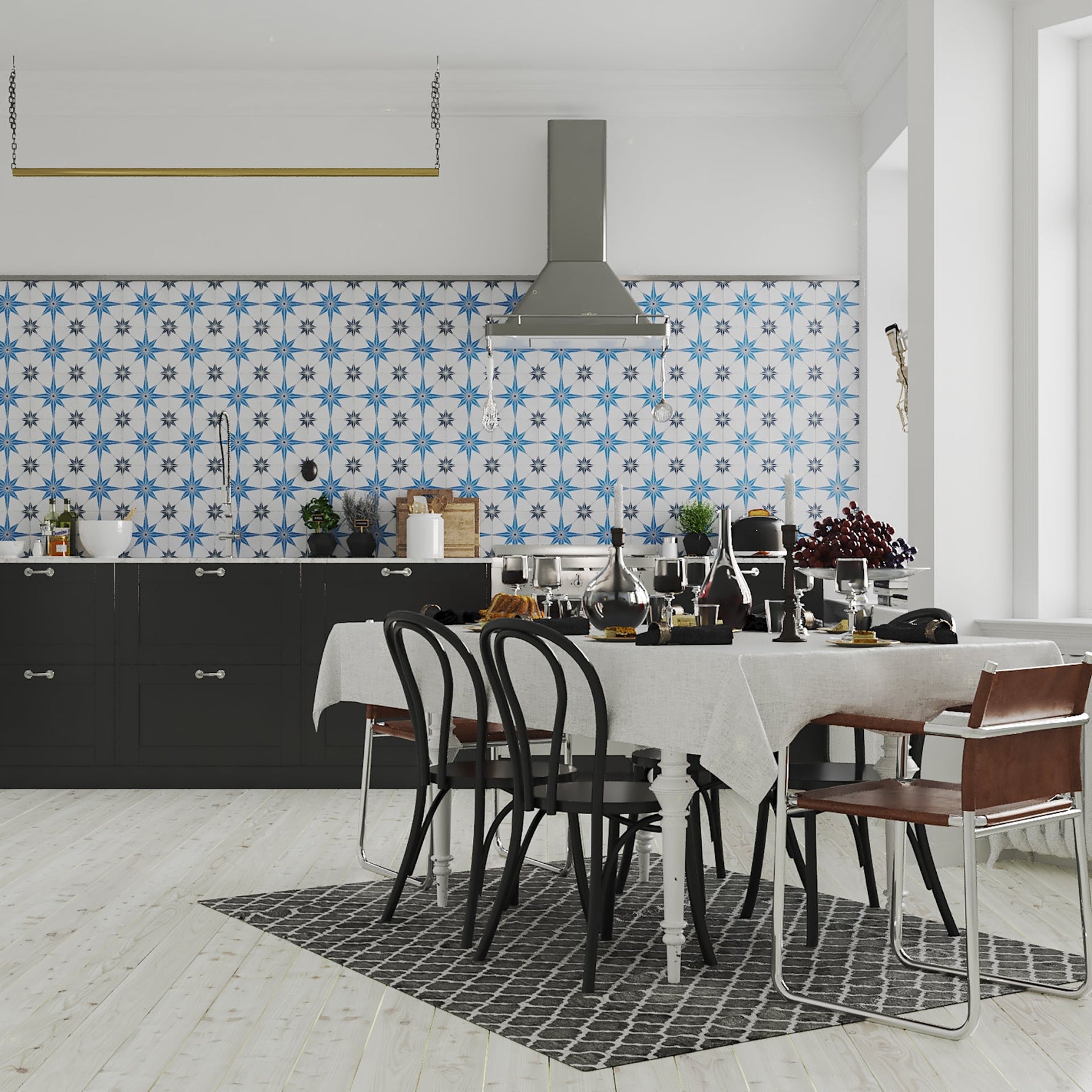 Sky Series: 8” x 8” - LiLi Tile kitchen 