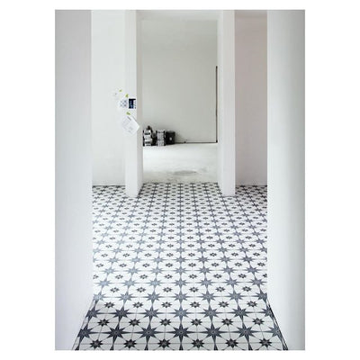 These star-inspired Sky 4 cement tiles are perfect for backsplashes, accent walls, and stunning floors.