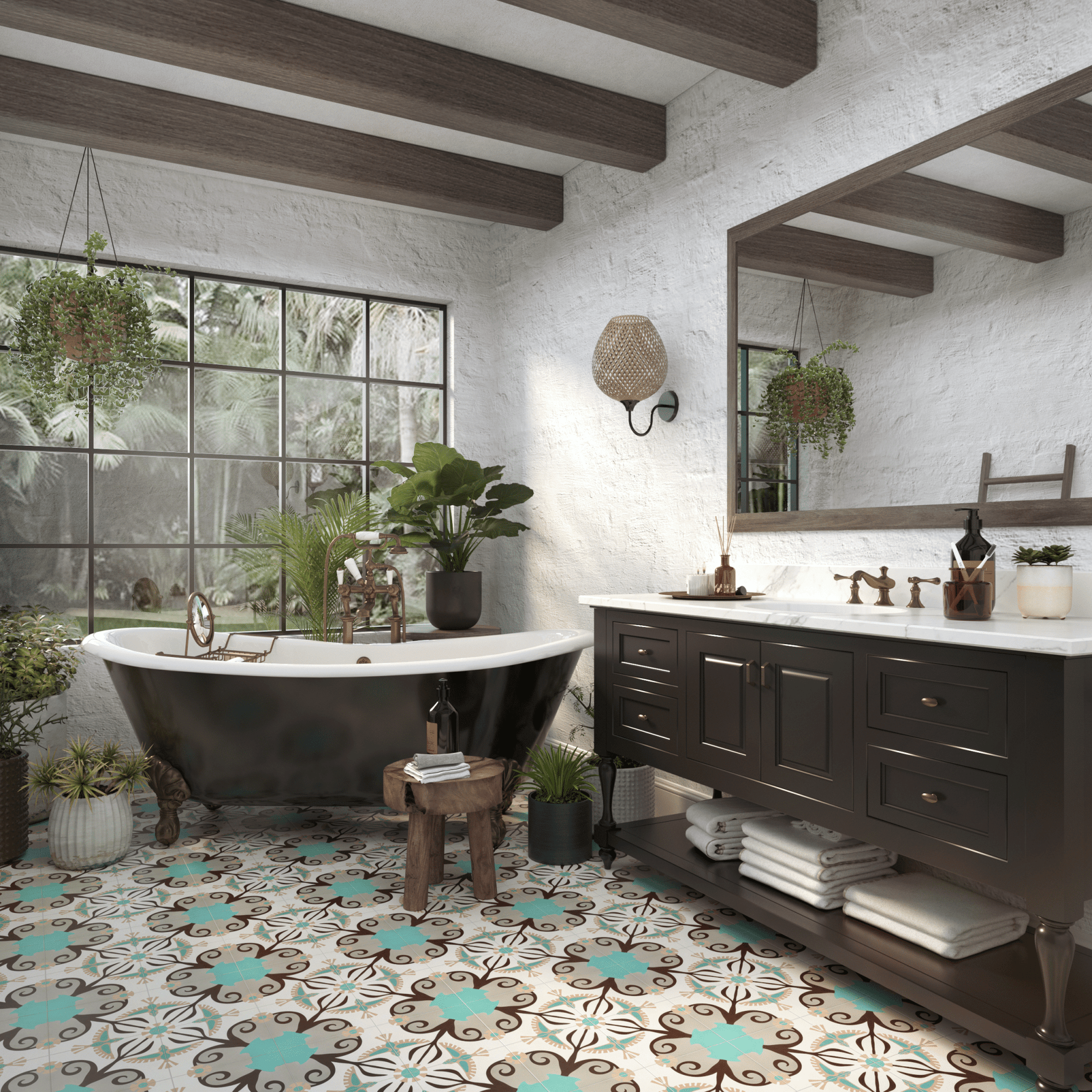 Sparrows Cement Tile x Adam Trest - LiLi Tile