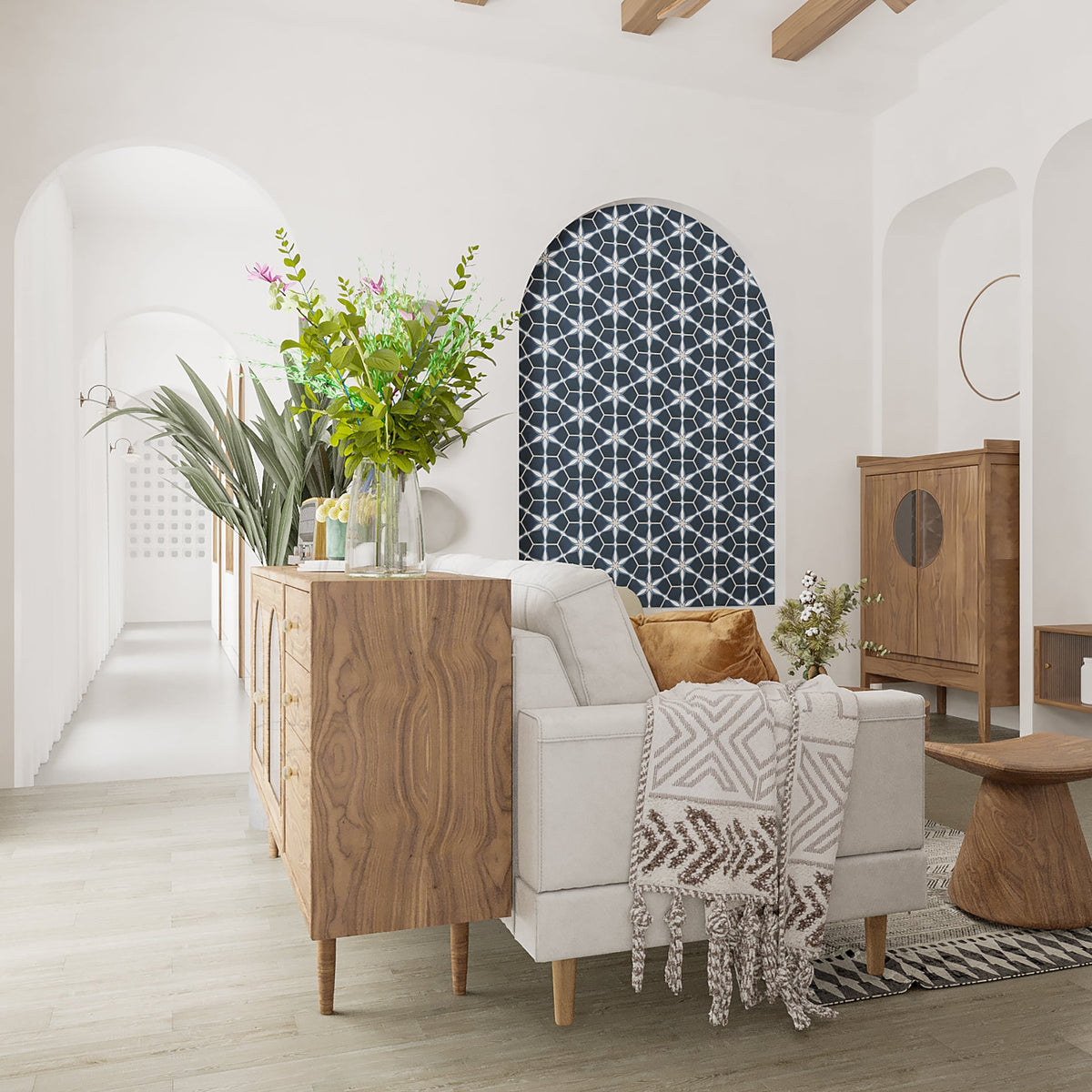 Starfish Hexagon Cement Tile - LiLi Tile 